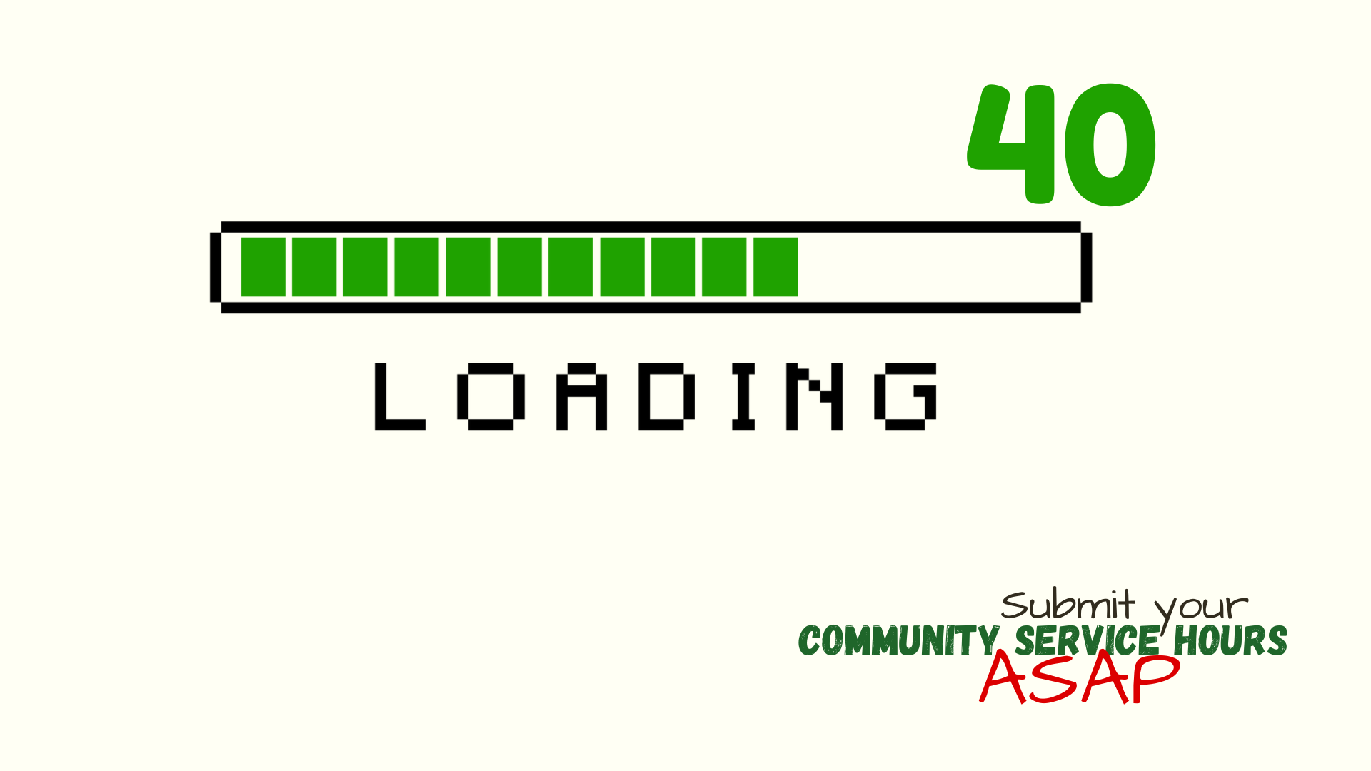 Community Service Hours