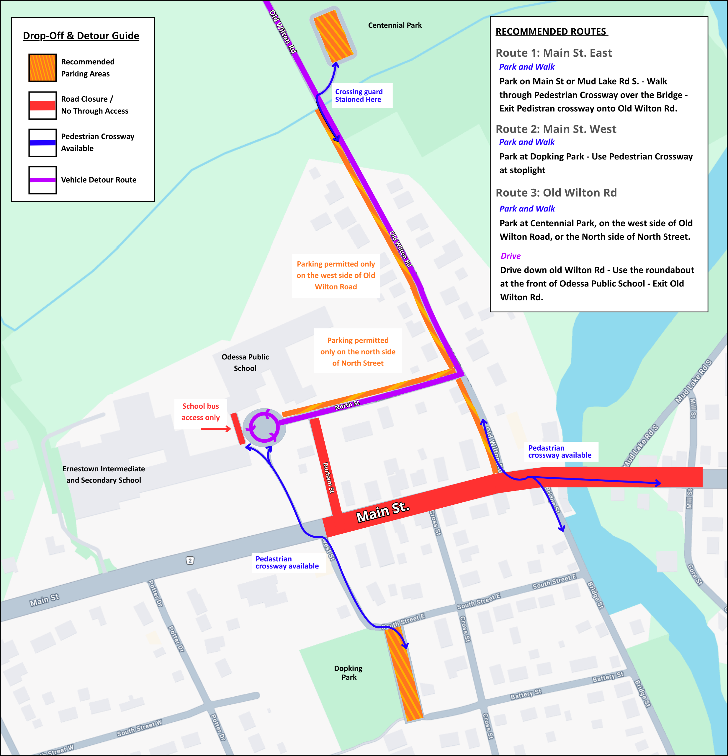 Odessa PS Ernestown ISS Wayfinding Map
